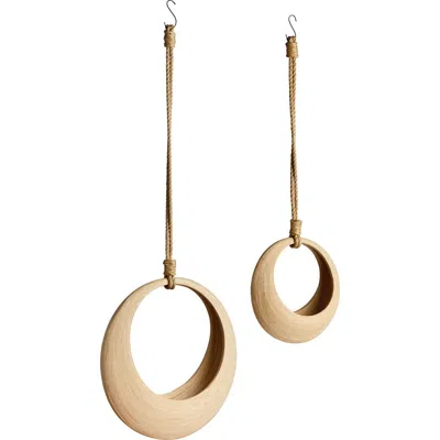 Napa Home & Garden Jayla Hanging Decorative Baskets Set Of 2 In Gold