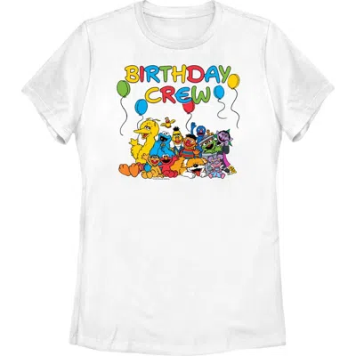 Sesame Street Birthday Crew  Graphic T-shirt In White
