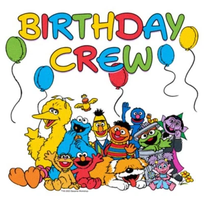 Sesame Street Birthday Crew  Graphic T-shirt In White