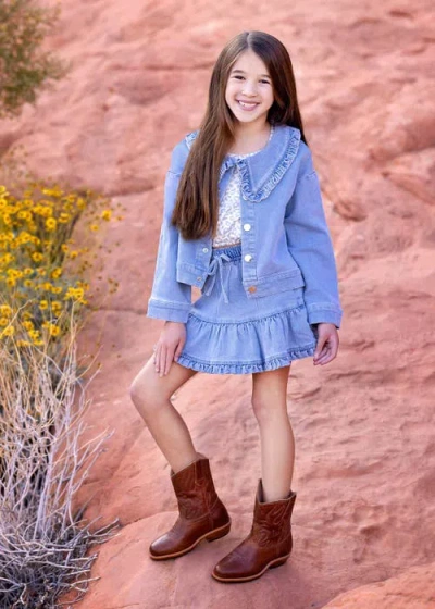 Mabel + Honey Sweet Savannah Jacket In Blue