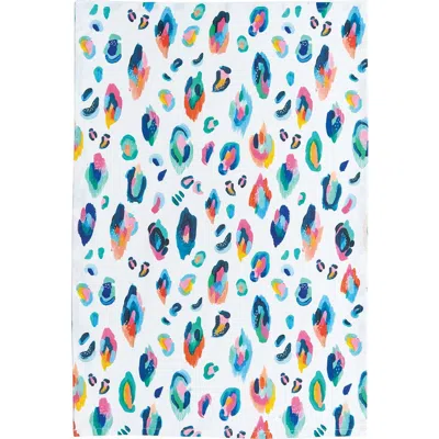 Carol & Frank Bright Leopard Towel In Multi