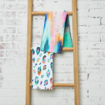 Carol & Frank Bright Leopard Towel In Multi