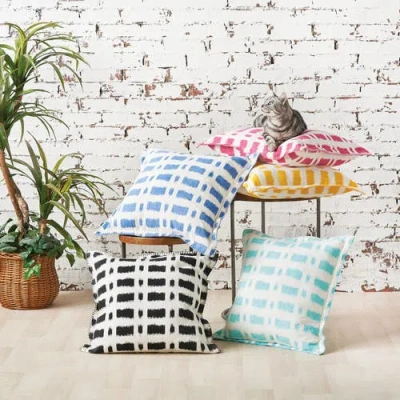 Carol & Frank Dash Pillow, 4" X " Collection In Blue