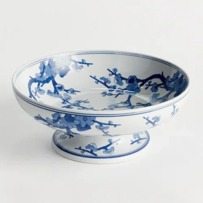 Napa Home & Garden Barclay Butera Dynasty Empress Decorative Footed Bowl In Blue