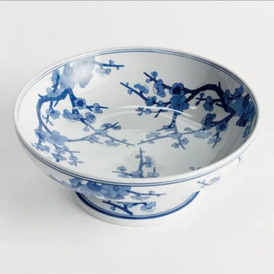 Napa Home & Garden Barclay Butera Dynasty Empress Decorative Footed Bowl In Blue