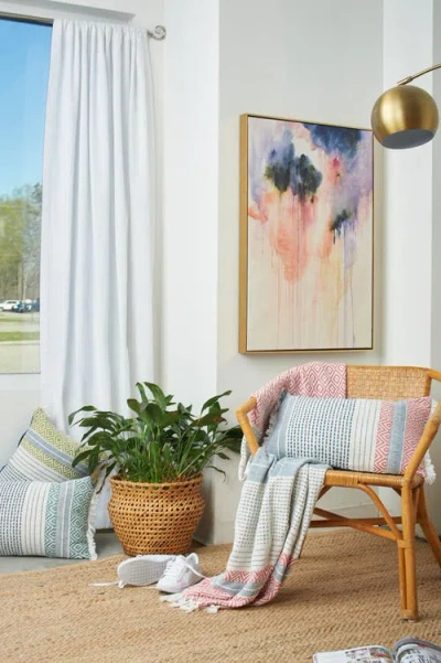 Carol & Frank Berkley Hibiscus 50" X 60" Throw Blanket In Multi