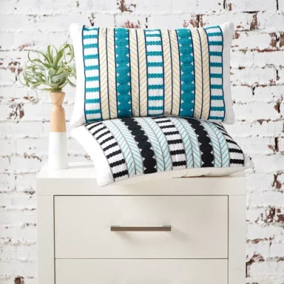 Carol & Frank Marti Throw Pillow Collection In Blue