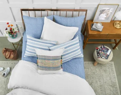 Carol & Frank Ashley Woven Stripe Decorative Throw Pillow, 22" X 22" In Multi