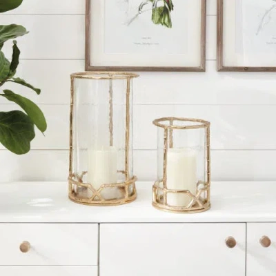 Napa Home & Garden Baldwin 16in Hurricane In Gold