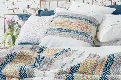 Carol & Frank Ashley Woven Stripe Decorative Throw Pillow, 22" X 22" In Multi