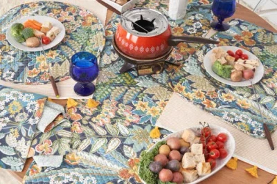 Carol & Frank Posy Placemats Set Of 4, 13" X 19" In Multi