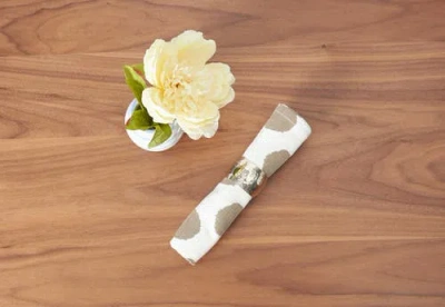 Carol & Frank Dot Napkin In Brown