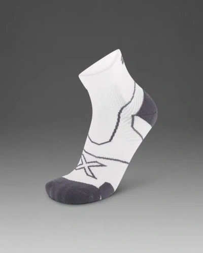 2xu Vectr Cushion 1/4 Crew Socks In White