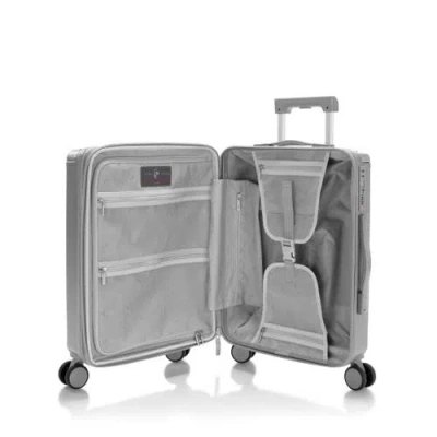Heys Luxe 21 Inch Carry-on Luggage In Silver
