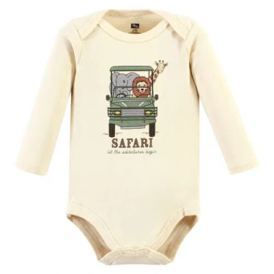 Hudson Baby Three-piece Long-sleeve Bodysuit Outfit With Pants And Footwear In Multi