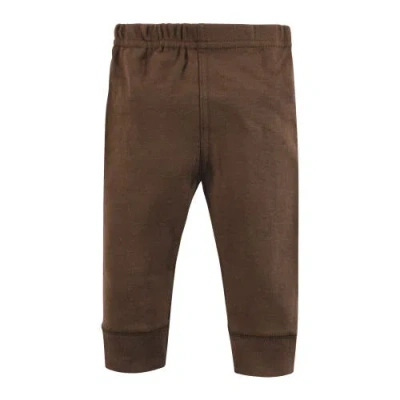 Hudson Baby Three-piece Long-sleeve Bodysuit Outfit With Pants And Footwear In Burgundy