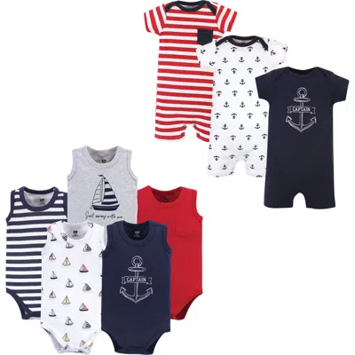 Hudson Baby 8pc Bodysuits And Rompers In Multi