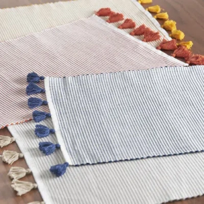 Carol & Frank Brett Placemat Set Of 4 In Blue