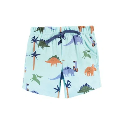 Hudson Baby Little Gent's Soft Cotton Bodysuit, Shorts & Footwear 3pk In Multi