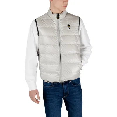 Blauer Gray Polyamide Sleveless Jacket In Gray