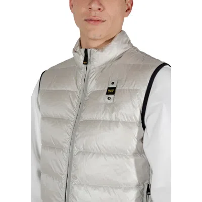 Blauer Gray Polyamide Sleveless Jacket In Gray