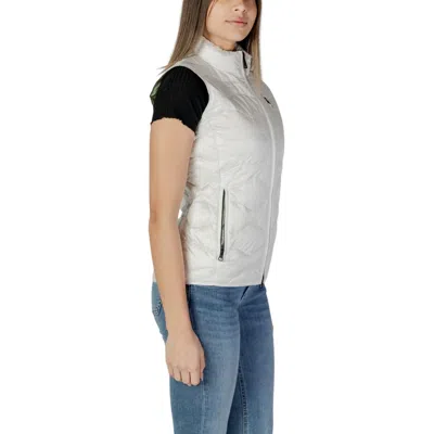 Blauer White Polyamide Sleveless Jacket In White