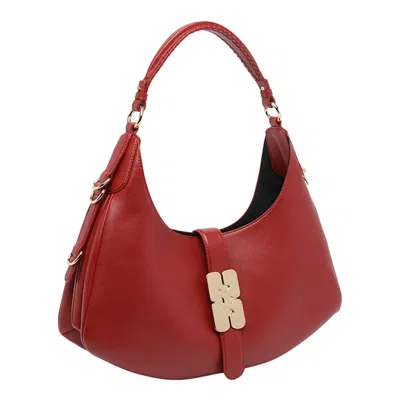 Ganni Women Small Kat Shoulder Bag In Red