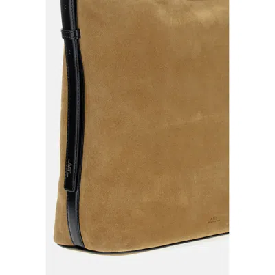 Apc A.p.c. Vera Shoulder Bag - Leather - Beige In Neutral