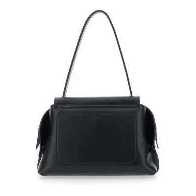 Tod's Tods Black Leather Wav Small Shoulder Bag In Black