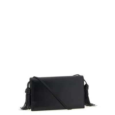 Jil Sander Tassel Crossbody Bag In Neutral