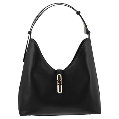 Furla Hobo Goccia Bag In Black