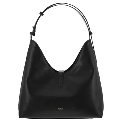 Furla Hobo Goccia Bag In Black