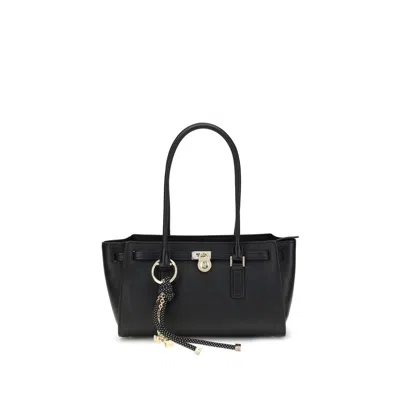 Michael Kors Leather Shoulder Bag In Black