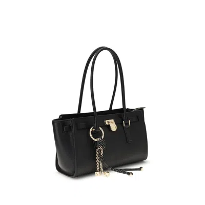 Michael Kors Leather Shoulder Bag In Black