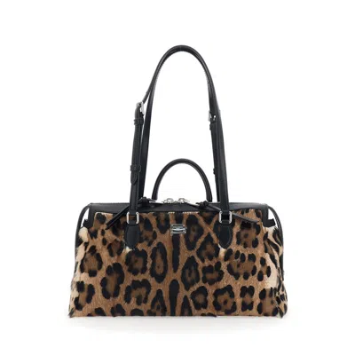 Dolce & Gabbana Vittoria Pony Skin Bag In Multi