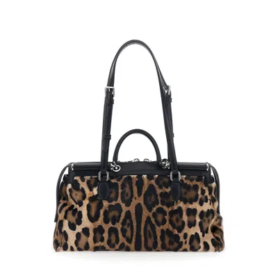 Dolce & Gabbana Vittoria Pony Skin Bag In Multi
