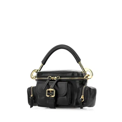 Chloé Chlo Black Leather Camera Bag Crossbody Bag In Black