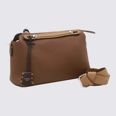 Fendi Brown Leather By The Way Medium To Handle Bag In Brown