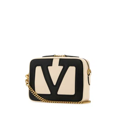 Valentino Garavani Ivory Nappa Leather Viva Superstar Crossbody Bag In Multi