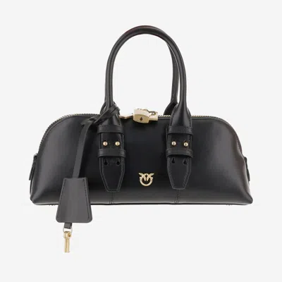 Pinko Escape Baguette Small Handbag In Black