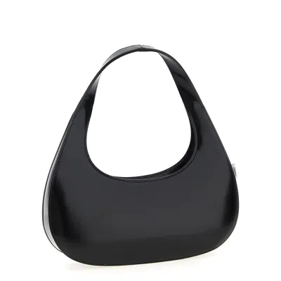 Coperni Curved Glossy Top Handle Bag In Black