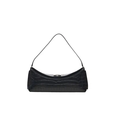 Jacquemus La Pochette Ovalo Shoulder Bag In Black