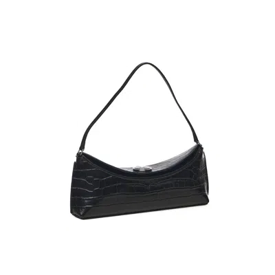 Jacquemus La Pochette Ovalo Shoulder Bag In Black