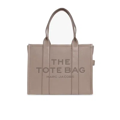 Marc Jacobs The Leather Large Tote Bag In Neutral