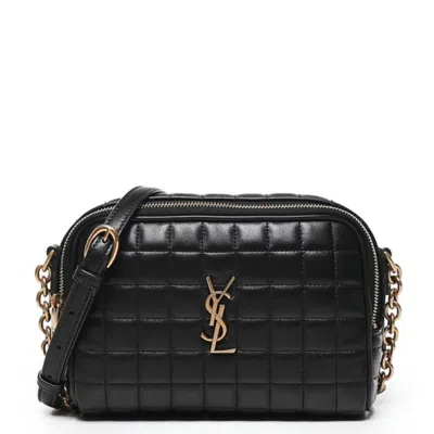 Saint Laurent Mini Camera Bag Cassandre Matelasse In Black