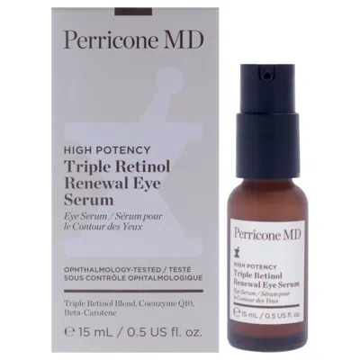 Perricone Md High Potency Triple Retinol Renewal Eye Serum 0.5 oz Skin Care 651473715603 In Brown