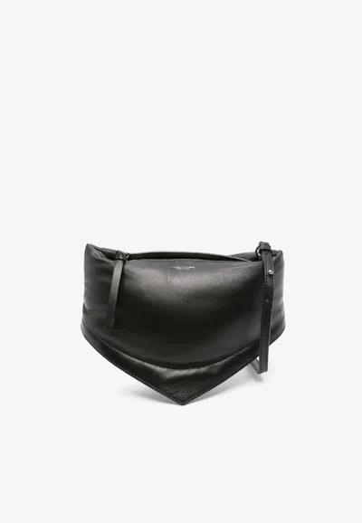 Federico Cina Mini Tortellino Nappa Leather Handbag In Black