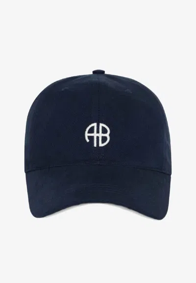 Anine Bing Jeremy Logo  Baseball Cap In Blue