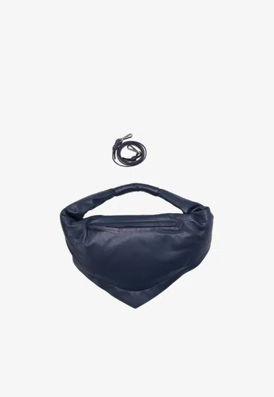 Federico Cina Maxi Tortellino Shoulder Bag In Blue