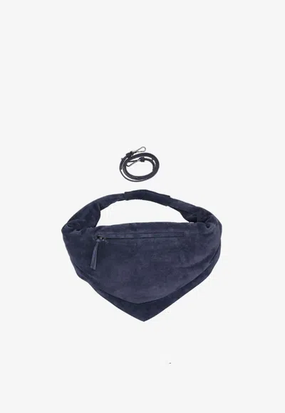 Federico Cina Maxi Tortellino Shoulder Bag In Blue